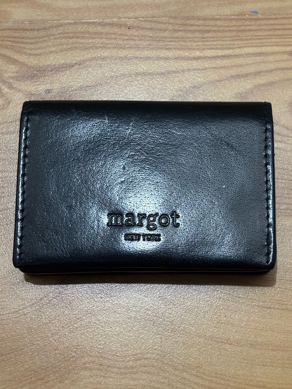 Margot card wallet black leather